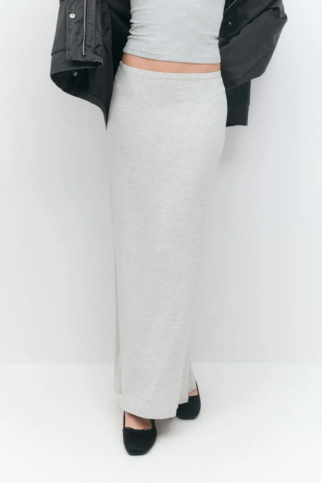Soft touch maxi skirt