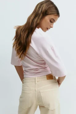 Soft touch ruched tee