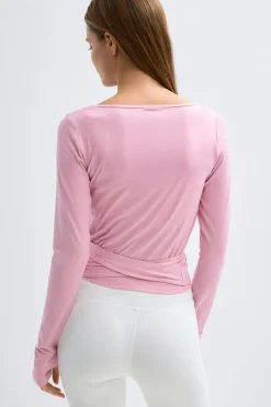 Soft wrap yoga cardigan
