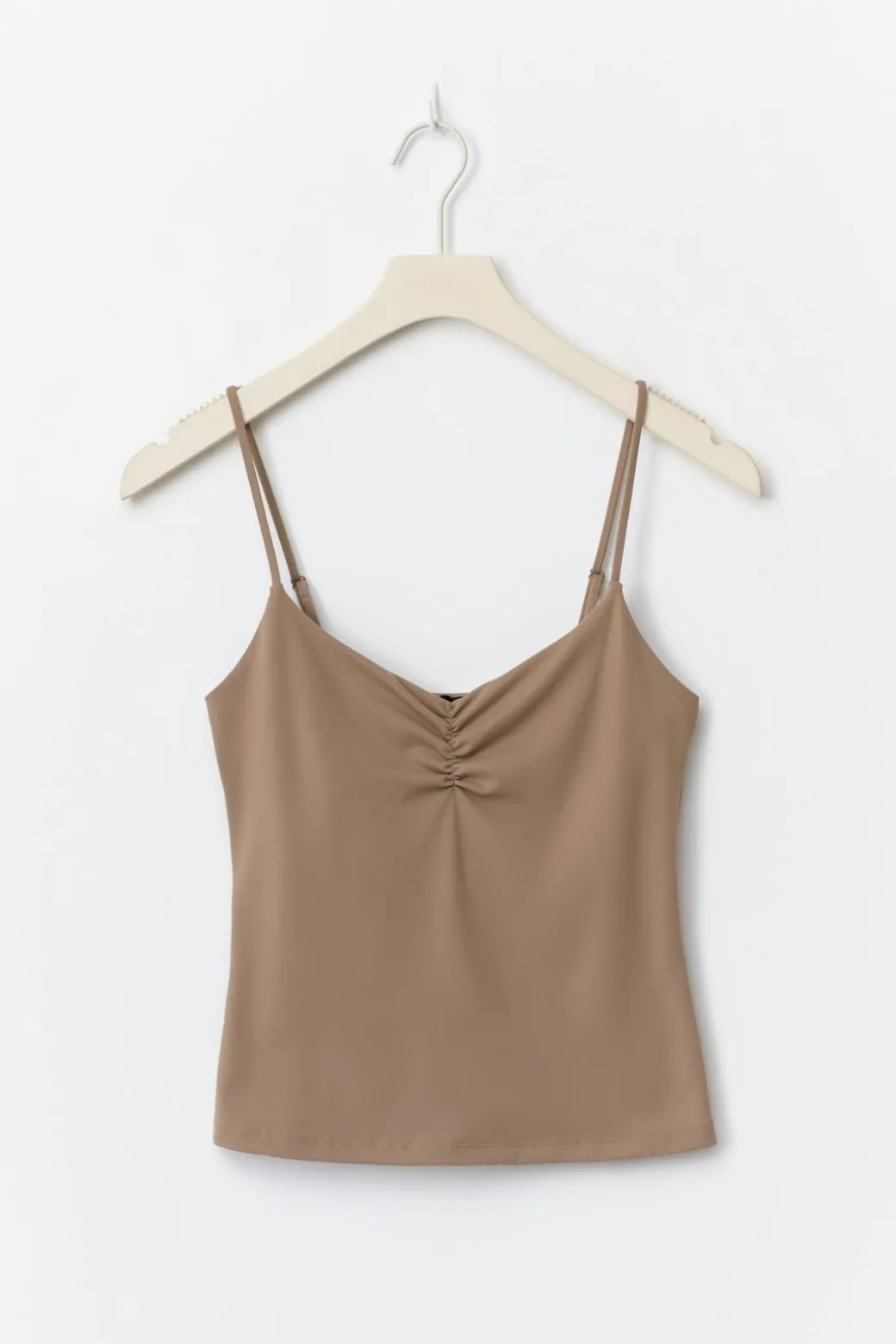 Soft yoga ruched singlet
