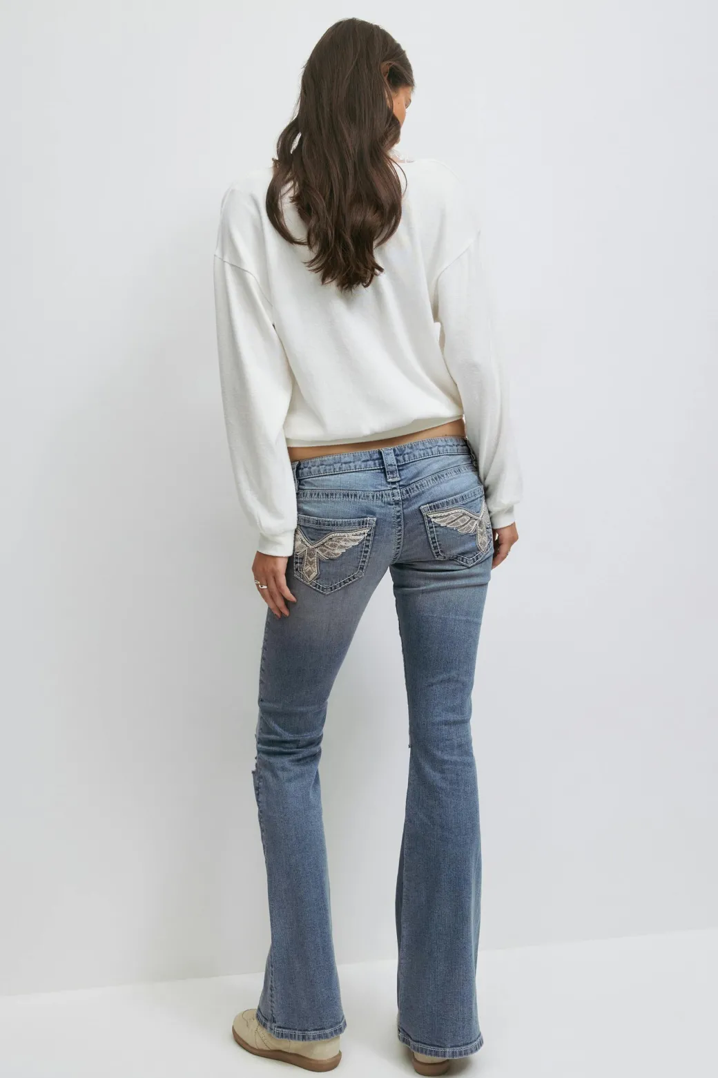 14+ sparkle flare jeans tall