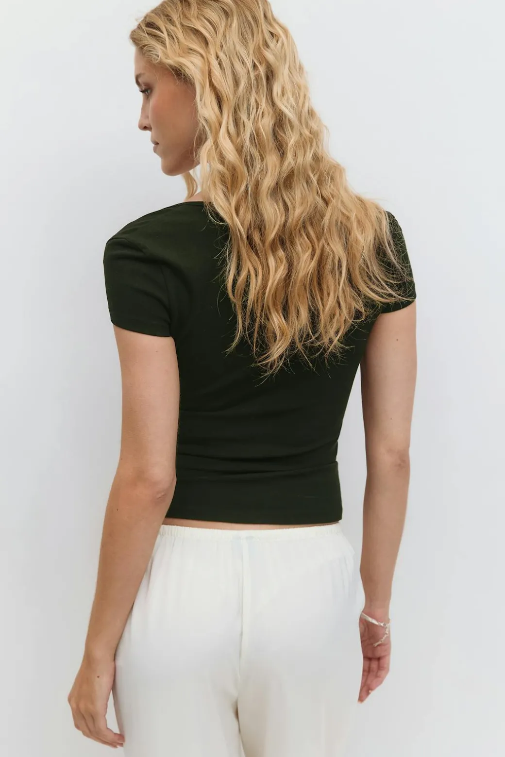 Square neck top