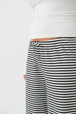 Striped soft trousers