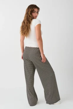Striped soft trousers