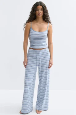 Striped soft trousers