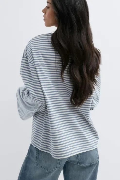 Stripe long sleeve tee