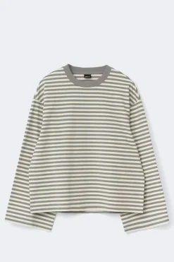 Stripe long sleeve tee