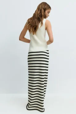 Stripe maxi skirt