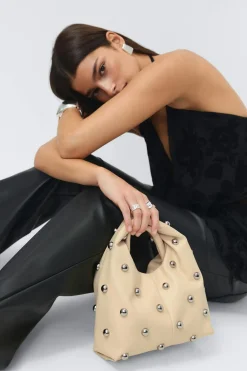 Studded handbag
