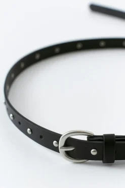 Studded long belt
