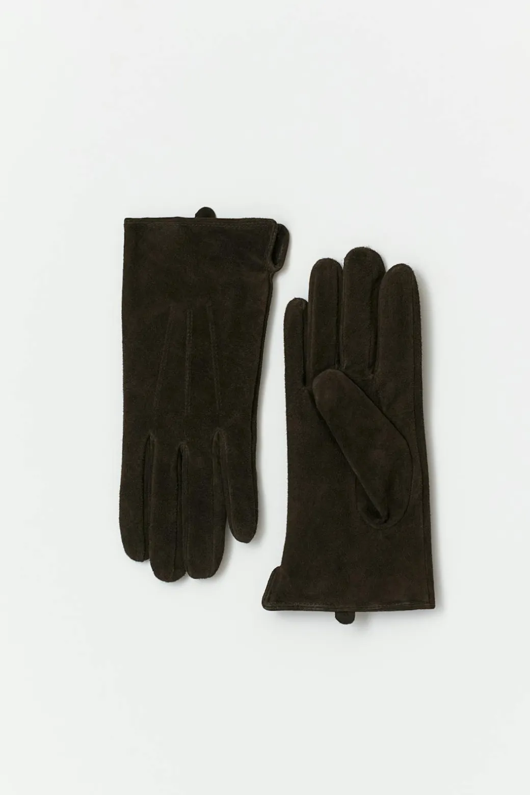 Suede leather gloves