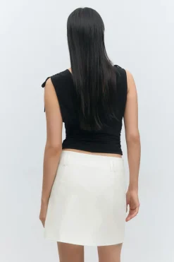 Tailored mini skirt