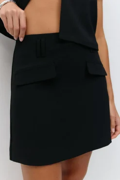 Tailored mini skirt