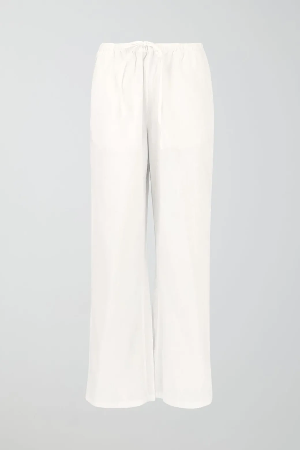 tall linen blend trousers
