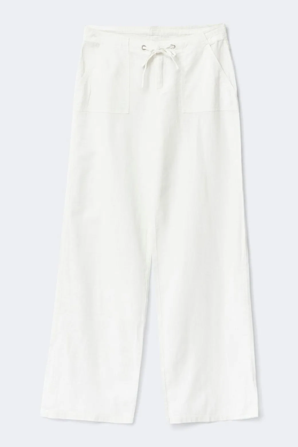 Tall linen blend trousers
