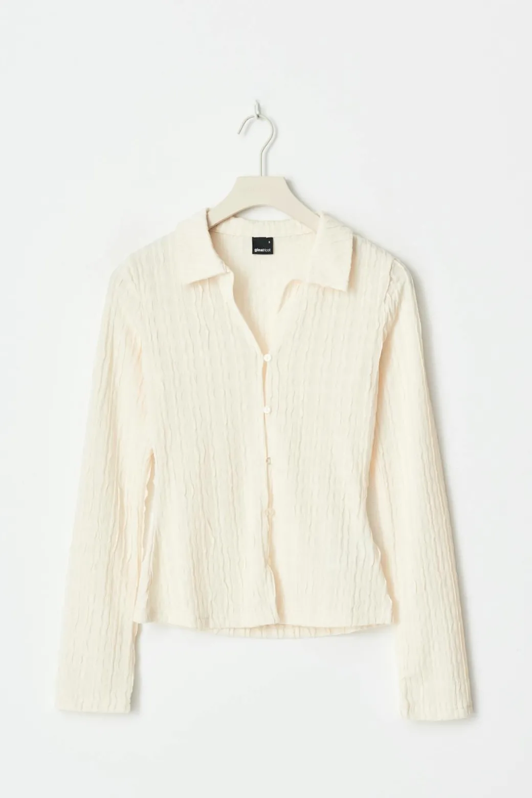 Textured shirt top