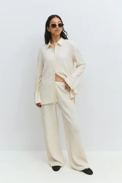 Textured trousers