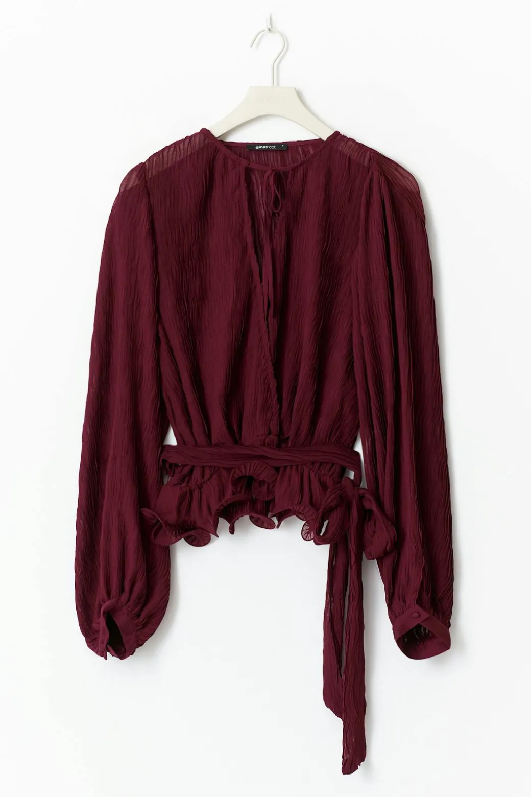 Tie blouse
