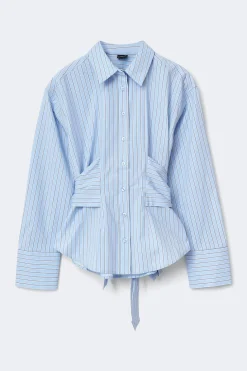 Tie blouse