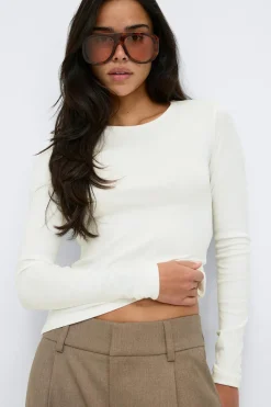 Tight fit long sleeve top