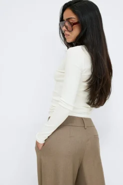 Tight fit long sleeve top