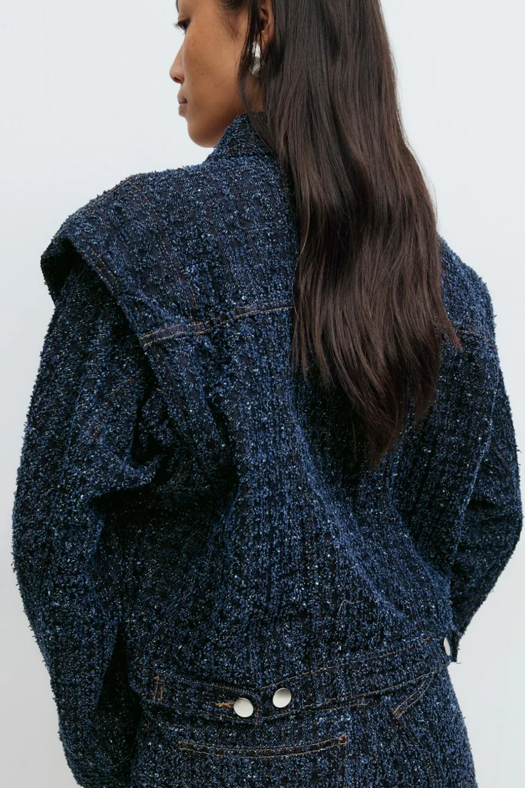Tweed denim jacket