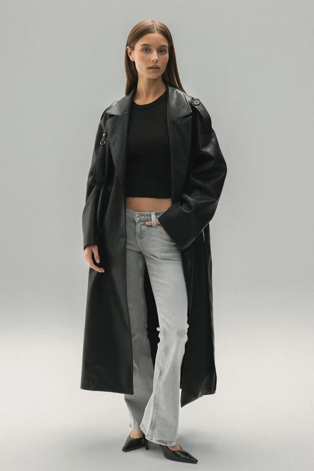 Ultra low bootcut jeans