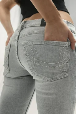 Ultra low bootcut jeans