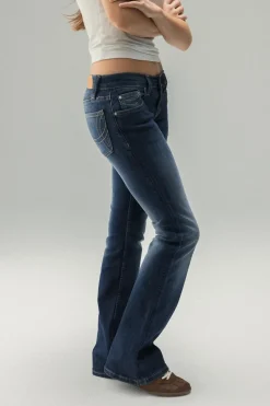 Ultra low bootcut jeans