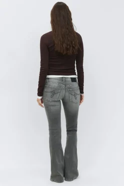 Ultra low bootcut jeans