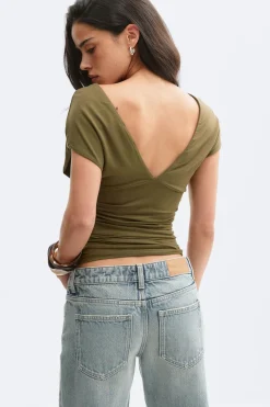 V-neck top