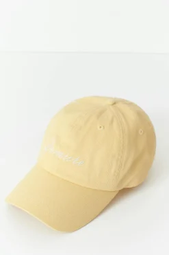 Washed cotton cap