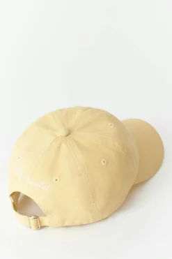 Washed cotton cap