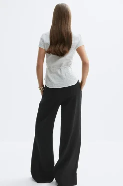 Wide drawstring trousers