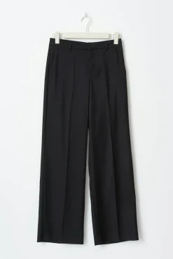 Wide leg suit trousers