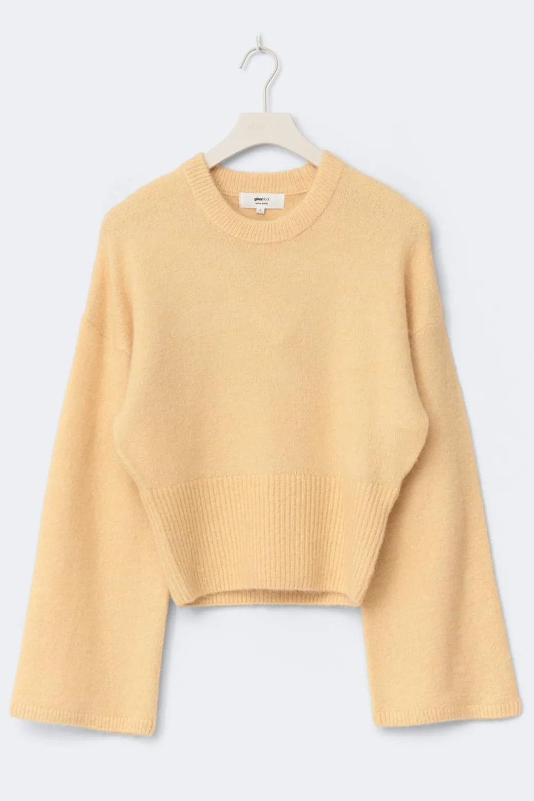 Wide sleeve knitted sweater