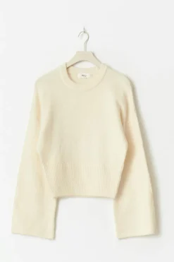 Wide sleeve knitted sweater