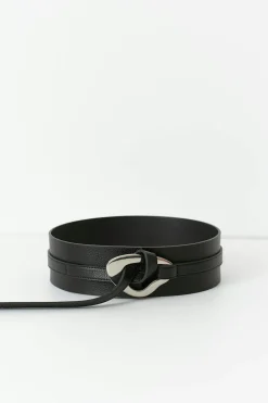 Wide statement belt