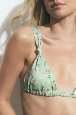Wide strap bikini top