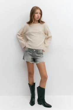 Y chunky embroidery shorts