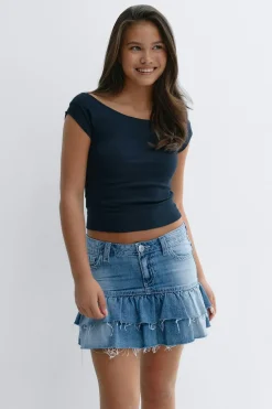 Y denimdoll frill skirt