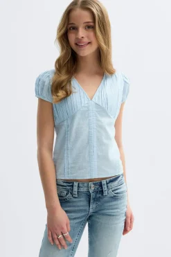 Y fitted short sleeve top