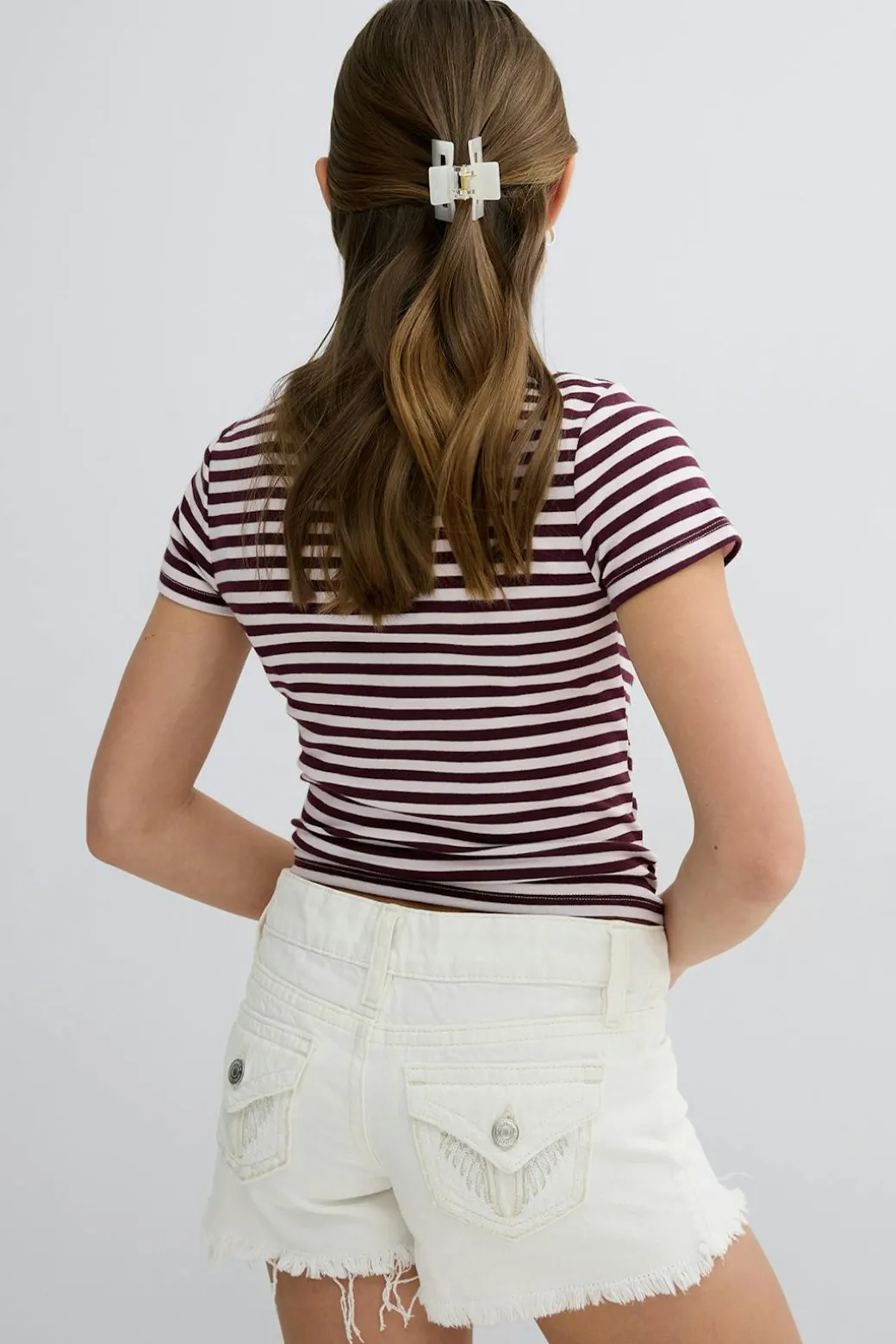 Y jeanique low denim shorts