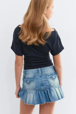 Y jeanova frill denim skirt