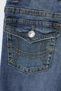 Y2k low twisted bootcut jeans