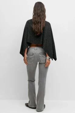 Y2k low twisted bootcut jeans