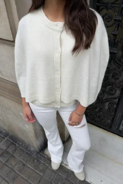 Y knitted cape cardigan