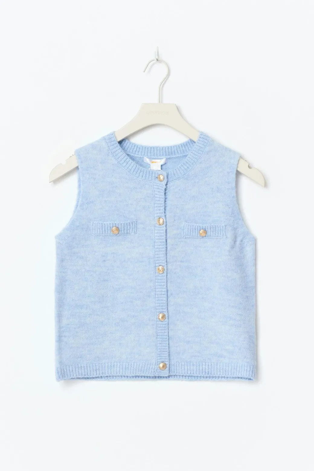 Y knitted vest