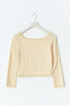 Y lace off shoulder top