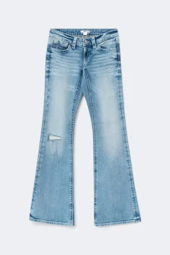 Y one knee destroy jeans tall